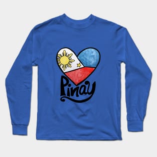 Pinay Filipino Flag Long Sleeve T-Shirt